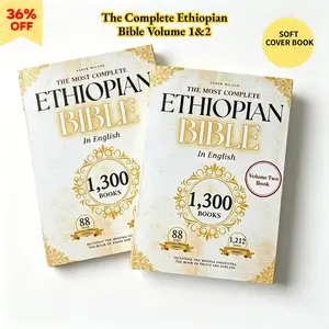【2 BOOKS】The Complete Ethiopian Bible in English Volume 1&2 | 88 Scriptures Including Apocrypha, Book of Enoch, Jubilees & Sibylline Oracles | Study Christian Bible | Handy Size | Soft Cover