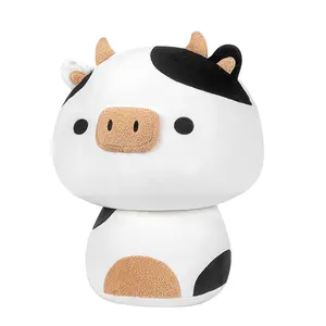 MeWaii  Mushroom Plush, Black and white cows Plush Soft Plushies Squishy Plush, Cute Black and white cows Stuffed Animals Plush Toys Birthday Gifts Halloween Christmas Gift for Girls Boys