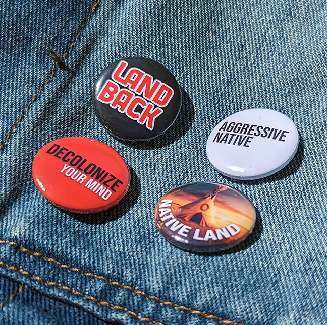 1 inch native pinback button pack