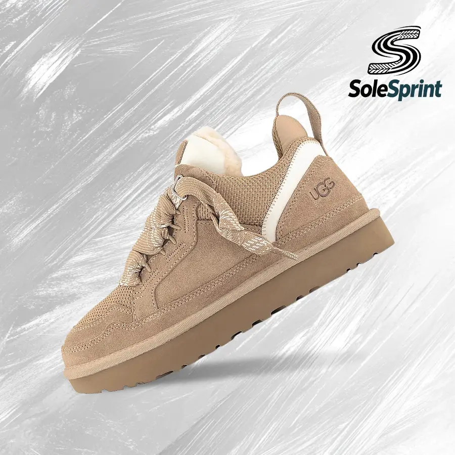 UGG Lowmel Sand (Kids)– Big Kids Lifestyle Sneakers – shoes for youth/women - Vintage - Autumn & Winter & Spring & Summer-Classic Warm Shoes, Comfort & Cozy-Home to Urban Casul Outings- back to school –1152410K SAN