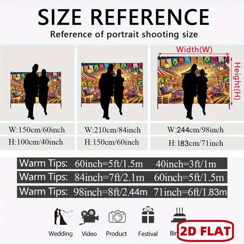 1pc 2D Flat Day of the Dead Banner Backdrop with Skulls, Marigolds, Candles, String Lights, Dancing Couple & Sombreros - Vibrant Mexican Fiesta Party Decorations for Indoor/Outdoor Día de los