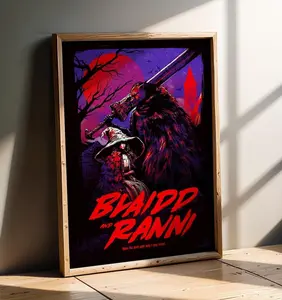 Blaidd and Ranni Elden Ring Video Game Poster - Liurnia Travel Style Gaming Print - Unframed High-Quality Gamer Room Decor - Shadow of the Erdtree Gift