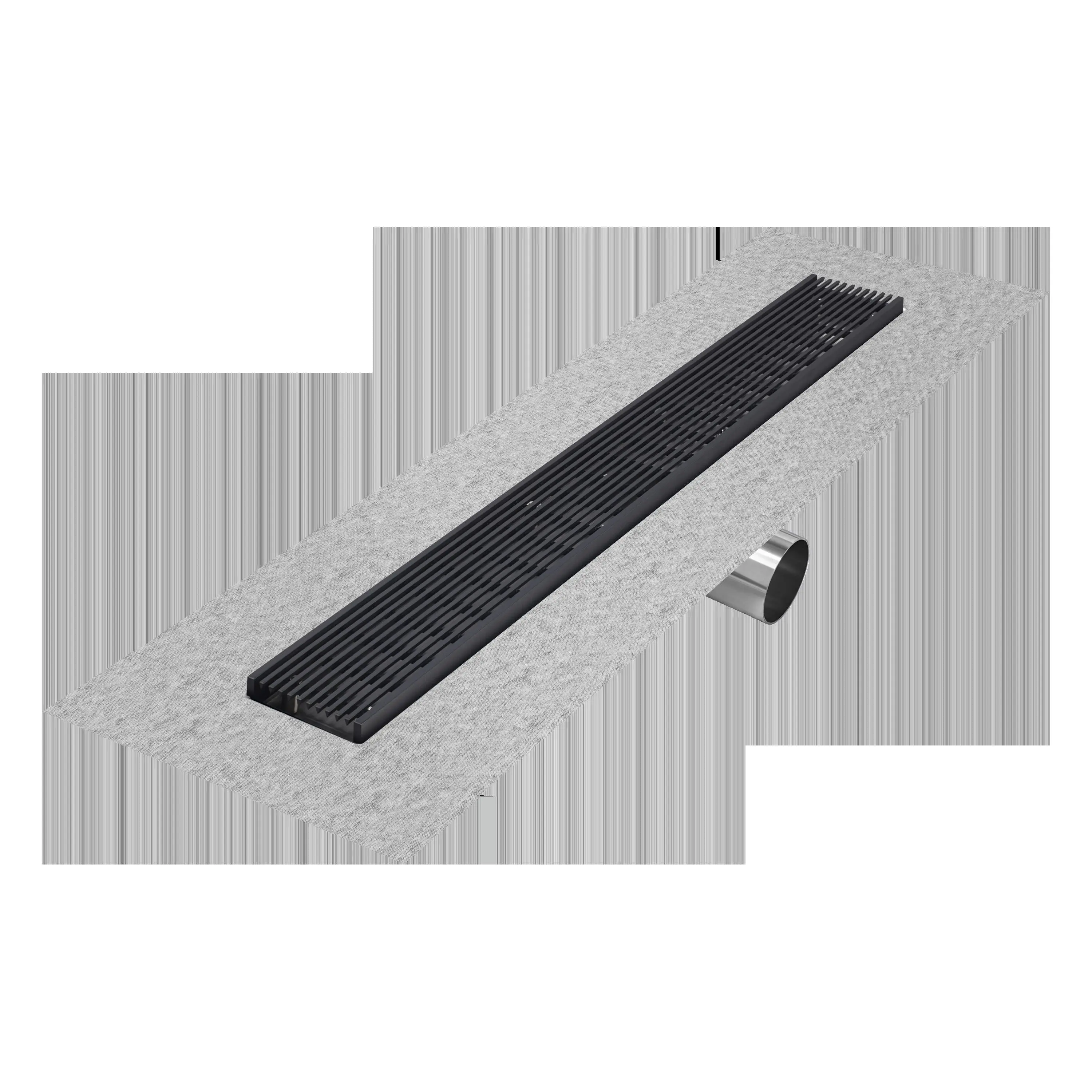 QM Drains 33.700.58FSO Delmar Series 58" Standard Length Side Outlet Linear Drain