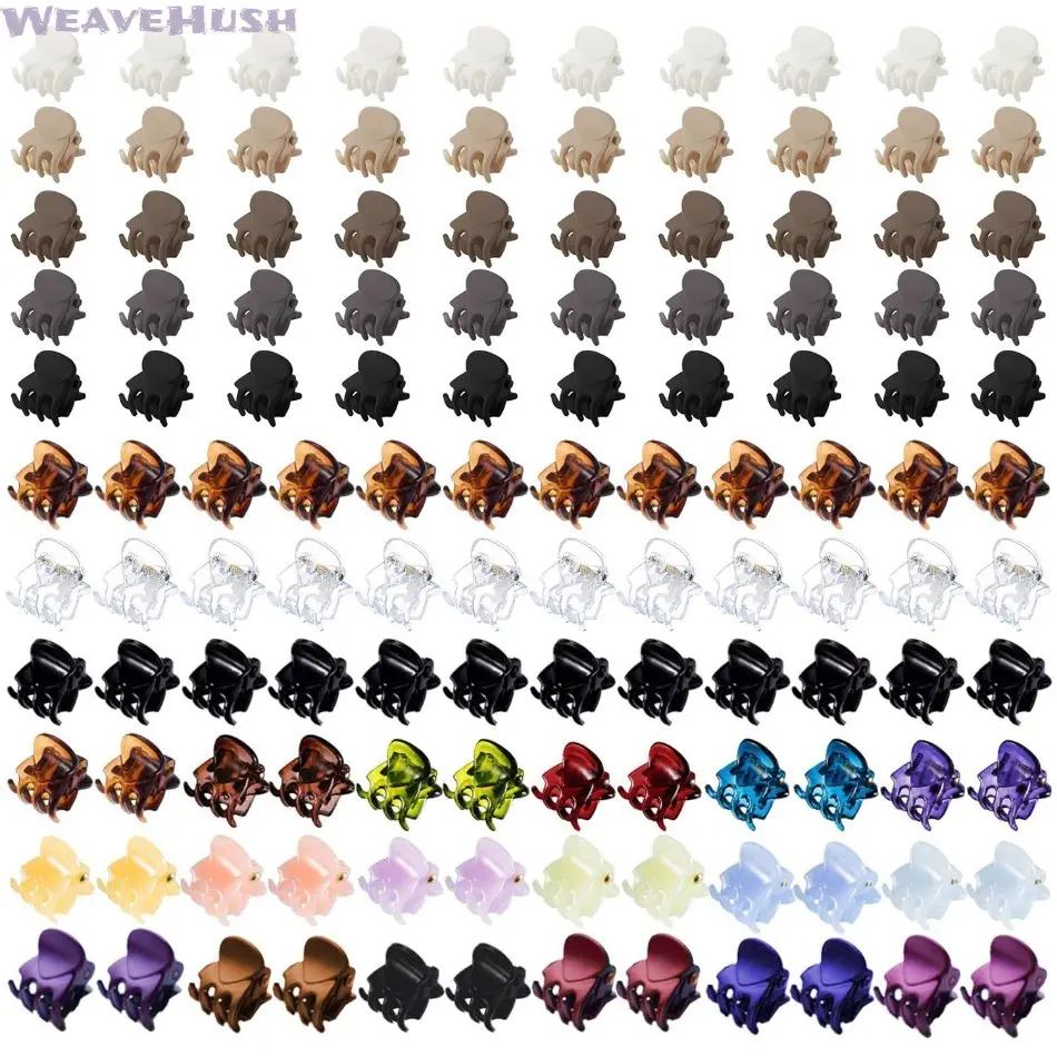 20Pcs 1.5cm Mini Hair Claw Clip Set - Viral Princess Braided Barrettes, Sweet Dainty Tiny Pins, Versatile Side Bangs Hair Accessory Set for Daily Styling, Princess-Themed Occasions (For Girls)
