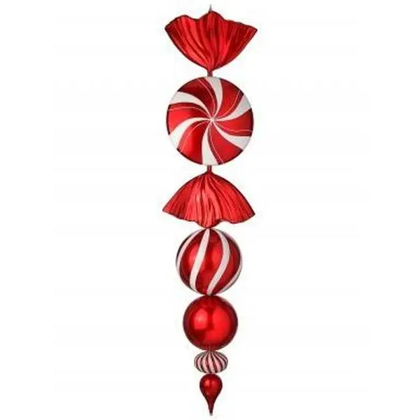 72" PEPPERMINT FINIAL ORNAMENT