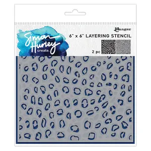 Simon Hurley create. Stencil Leopard, 2pcs