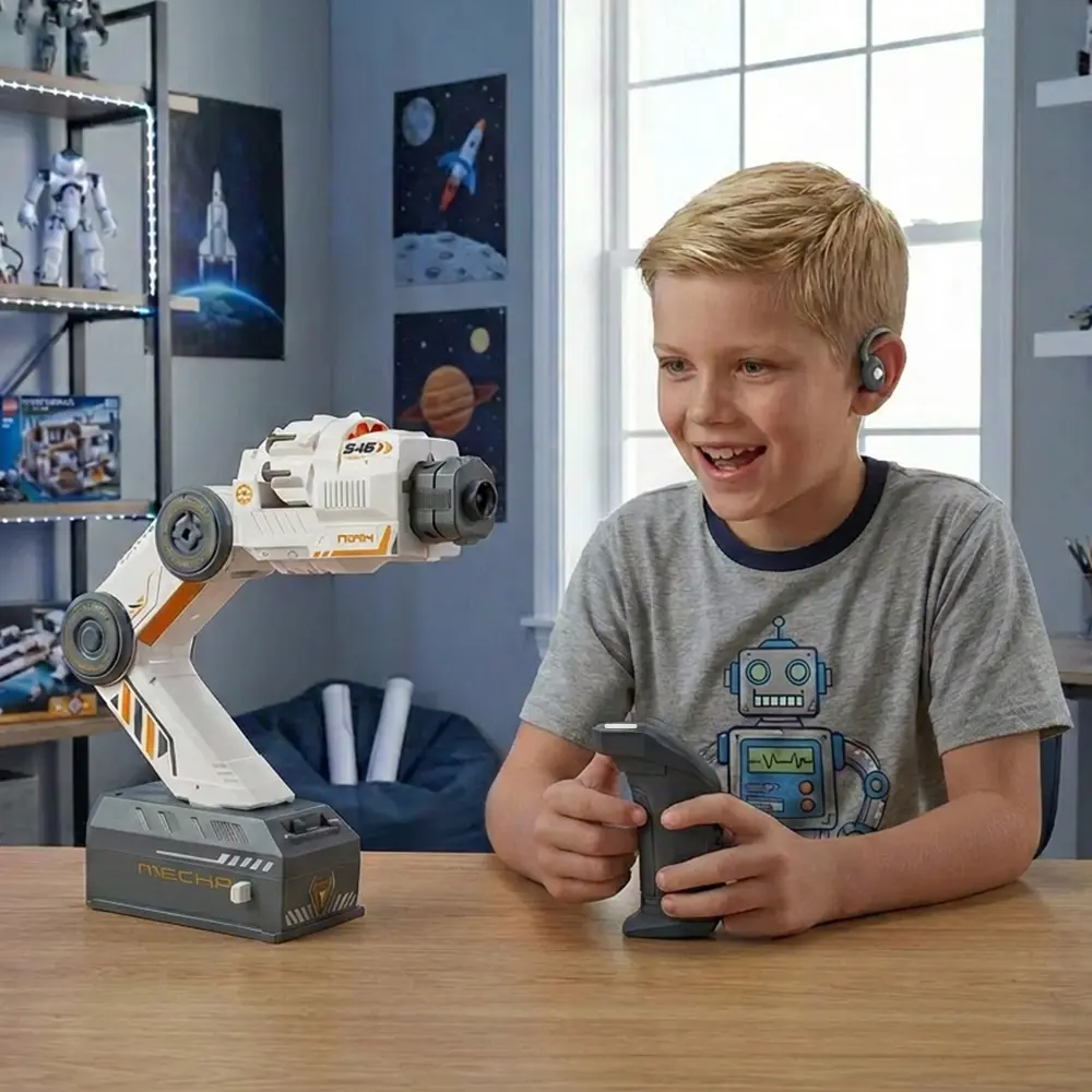 Smart Tracking Robotic Arm Kit Mechanical Arm, Wearable Shoulder Mount, STEM Toy for Kids