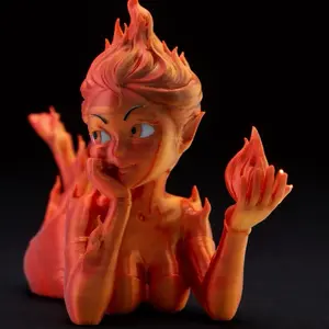 Lehabah the fire sprite 3d print Decor