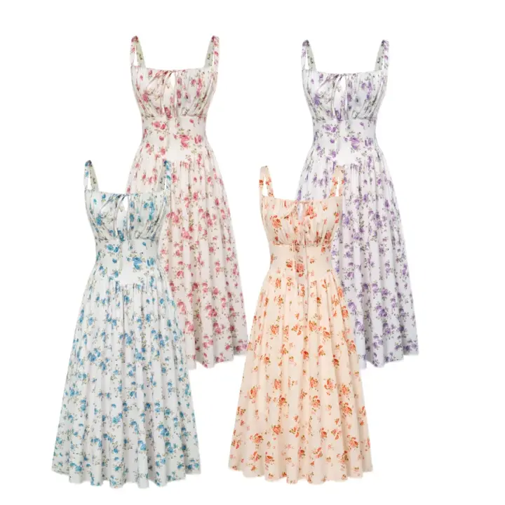 Grace Karin Women's Floral Midi Dress Corset Sundresses 2026 Summer Spring Vacation Milkmaid Dresses - TikTok Shop Grace Karin Women's Floral Midi Dress Corset Sundresses 2026 Summer Spring Vacation Milkmaid Dresses - TikTok Shop