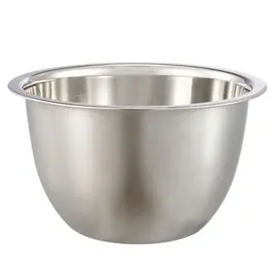 SS 8QT Multi-Use Mixing Bowl for Prepping, Serving or Storage - Kitchen Tool for Food Preparation and Serving Stainless Steel