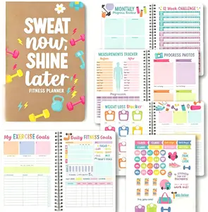Fitness Journal for Women - Workout Journal for Women, Fitness Planner for Woman, Workout Log Book, Undated Gym Journals & Exercise Journals, Health Notebook, Easter Gifts for Adults