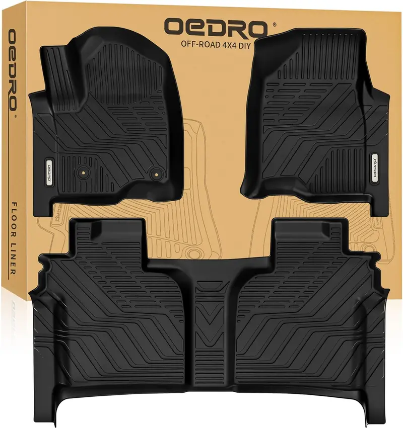 TPE All-Weather Floor Mats 2-Row – For 09-13 Toyota Corolla/Matrix – Gplusmotor