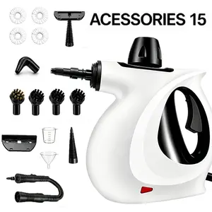 [Spring Home Refresh] 2026 Pressurized Handheld Multi-Surface Natural Steam Cleaner with 15 pcs Accessories Powerful, Chemical-Free, Steamer for Home And Car, Cleaning Washing Machine, Air Conditioner, Kitchen, Summerclean Appliances Tool Household