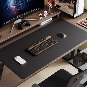 Extra Large Mouse Pad, Leather-Like Desktop Mat, Non-Slip, Thickened, Ergonomic Design, Gaming Office Desk Pad, Luxury Touch, Made for Gaming