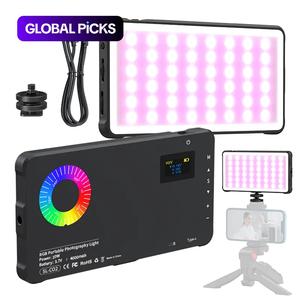 usb rechargeable photography light, portable rgb color changing light for camera, portable selfie light for live streaming vlog, camera accessories, travel accessories, gifts for girlfriend