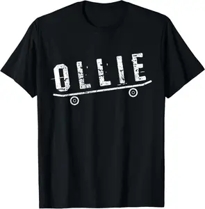 Skateboarder Ollie Skateboard Casual Short sleeve Cotton T-Shirt