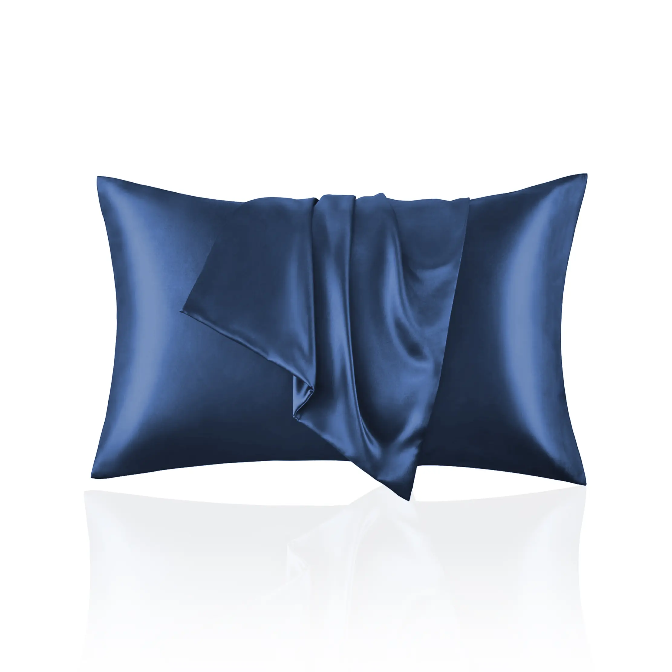 XAKING 2Pcs Silk-Like Satin Pillowcases - Solid Plain Neutral Tones, Cooling, Soft, Skin-Friendly, Breathable, Minimalist, Envelope Closure, Fade Resistant, Machine Wash, Durable Bed Accessories, Queen/King Size, Year-Round Use