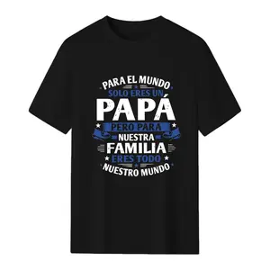 Men's "Best Dad Ever" Spanish Shirt - Powerful Family Quote, Cool Blue & White Design, Must-Have Gift for Fathers outdoorfun