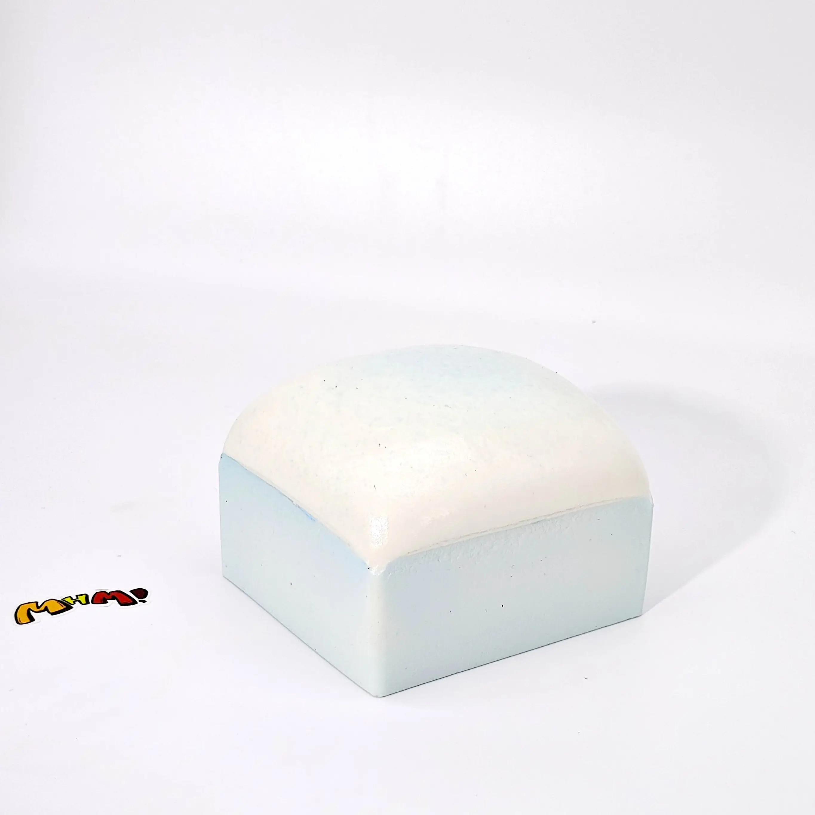 MHM Sea Salt White Chocolate Mousse Cake Slow Rising Squishy Toy, Soft Dessert Foam Sensory Fidget Toy, Cute Kawaii Gift