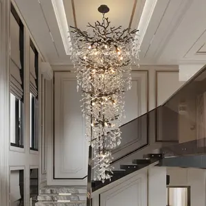 Light Crystal Dimmable LED Tiered Chandelier
