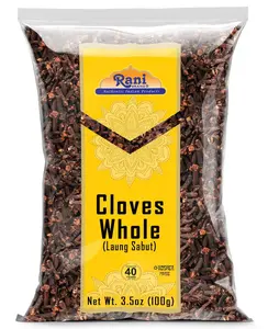 Rani Cloves Whole (Laung) 3.5oz (100g) Great for Food, Tea, Pomander Balls and Potpourri, Hand Selected, Spice ~ All Natural | NON-GMO | Kosher | Vegan | Gluten Friendly | Indian Origin