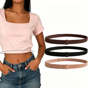 Women's adjustable Shirt Tuck Band Shapewear Belt - Adjustable Crop Bands, No-Sew Womenswear Accessory for T-Shirts, Crop Tops, Oversized Tops, Sweaters corset summervibes summervibes strapless straps belly