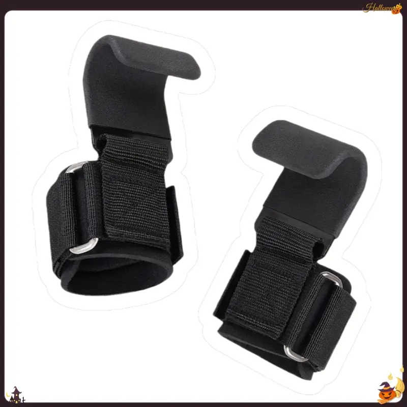 Heavy Duty Weight Lifting Hooks (2pc/4pc Option) - Durable, Enhanced Grip Security, Even Weight Distribution, Wrist Support Straps - for Powerlifting, Deadlifts, Home Gym Workouts - Men, Women Hand Strengtheners