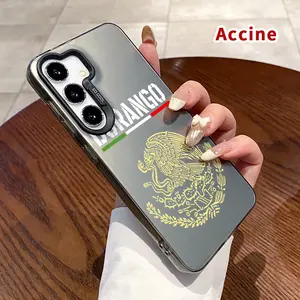 Durango's Emblem Glory Pattern Phone Case Compatible with Samsung Galaxy S24 Plus S25 S23 S22 Ultra S23+ IMD Plate Hologram Drop-Proof Ultra Thin Cell Phone Cover Gift for Boy