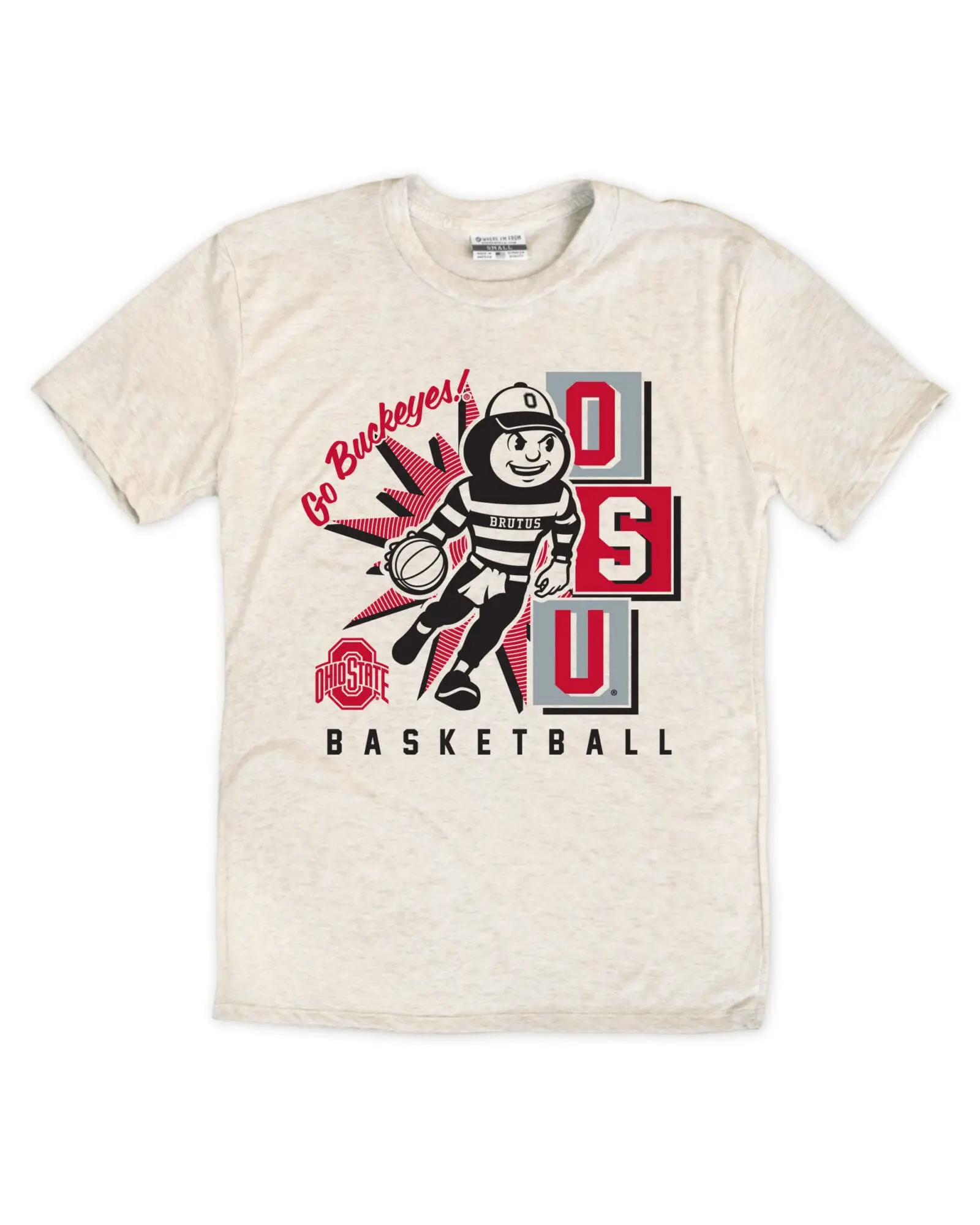 OSU Basketball Brutus Dribbling Tee