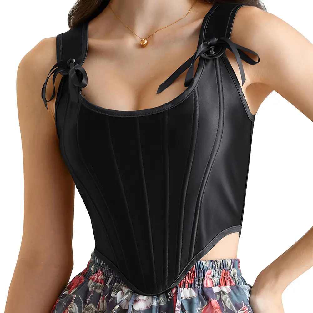 Corset Tops for Women Renaissance Boned Overbust Bustier Corset Top Corset Tops for Women Renaissance Boned Overbust Bustier Corset Top