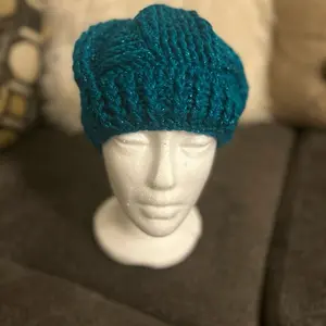 Cozy Teal Knit Beanie - Soft & Warm Winter Hat for Women