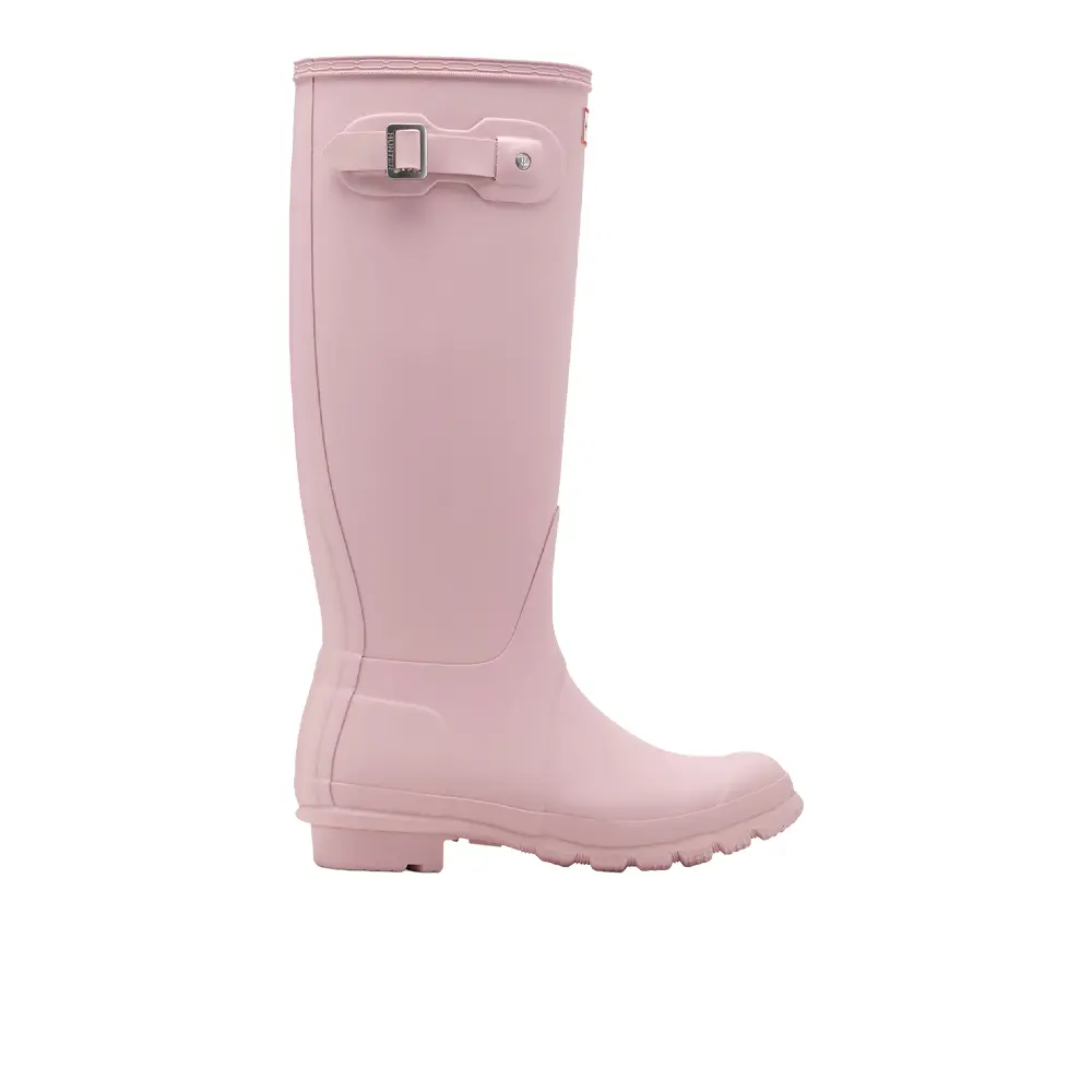 Hunter Womens Original Tall Rain Casual Boots Knee High Low Heel 1-2" - Pink