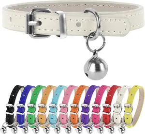 XXS Teacup Dog Collar, White, 3/8 Inch Width ChengFu