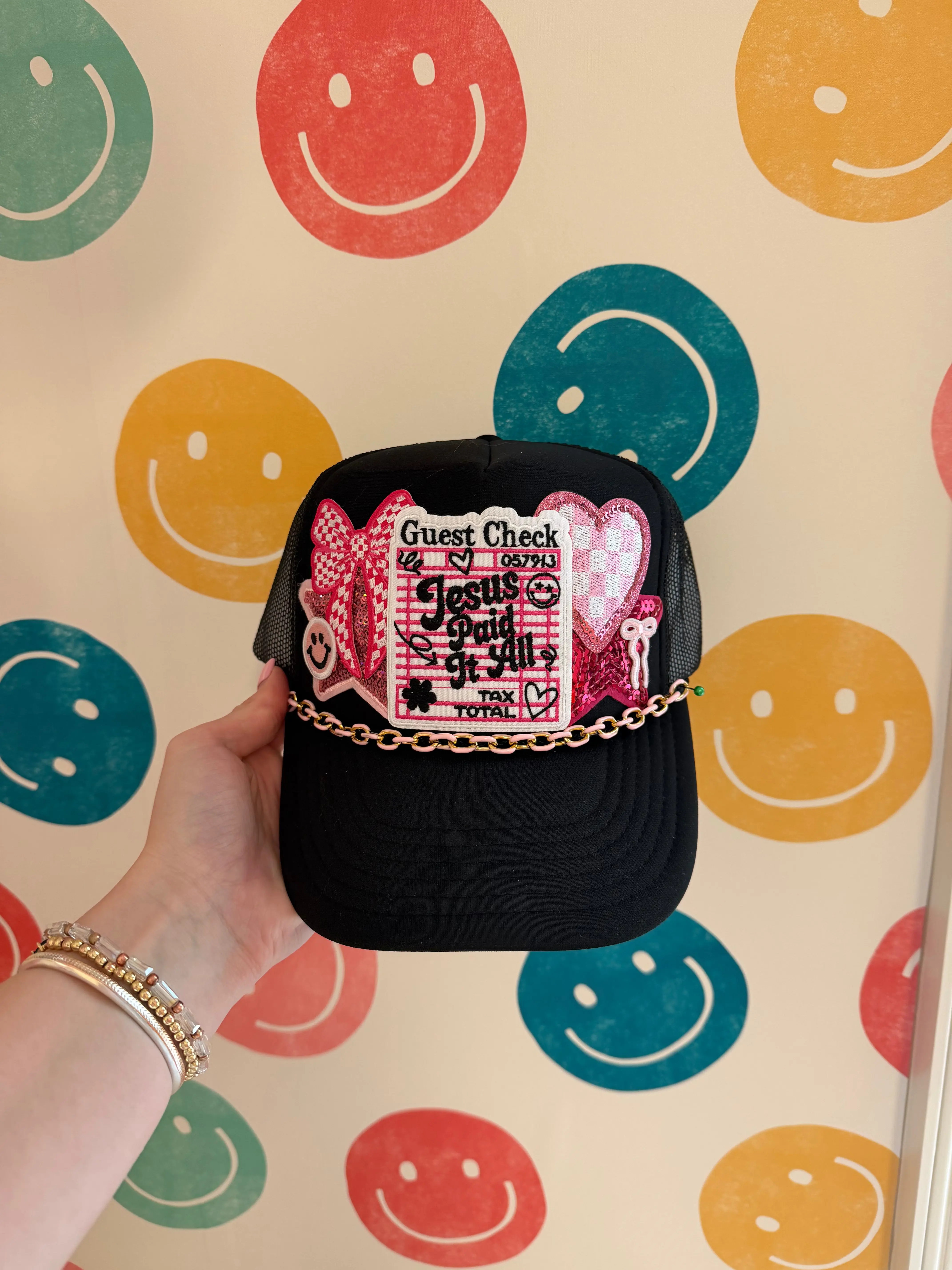Jesus Paid it All Guest Check Trucker Hat | Adult