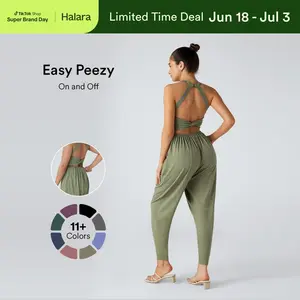 Halara U Neck Pocket Harem Casual Jumpsuit-Easy Peezy Edition #SwimWeek