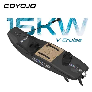 GOYOJO Pro Electric Surfboard Black 15kW Motor 75Ah Battery 45km/h High Speed Jetboard for Casual & Competitive Surfing
