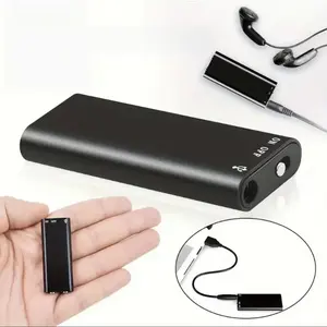 Professional Voice-Activated Digital Recorder 8GB High-Definition Noise-Canceling MP3 Player Ultra-Thin Portable Recording Pen for Business Meetings Rechargeable with Charging Cable Audio