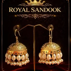 Pearl Jhumka Earrings