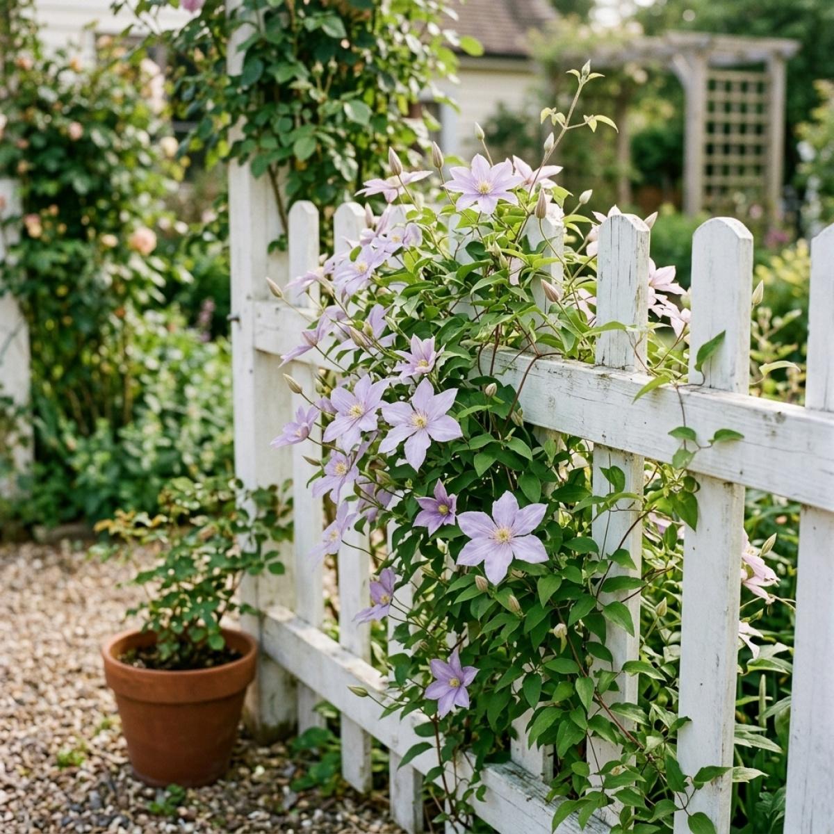 Non GMO Clematis Flower Seeds Home Garden Climbing Plant No Special Care Required Fast Germination Beautiful Blooms for Balcony Yard Decoration