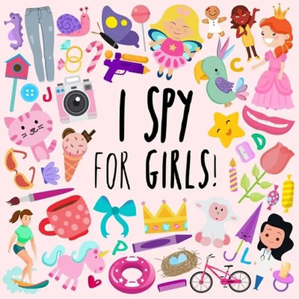 USED Book - I Spy - For Girls!: A Fun Guessing Game for 3-5 Year Olds by Books, Webber (Paperback) - english