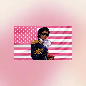 Michael Jackson Flag | King of Pop Wall Tapestry | MJ Music Legend Room Decor | Iconic Pop Star Flag