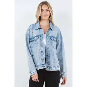 Relaxed Denim Jacket, Oversized Denim Jacket