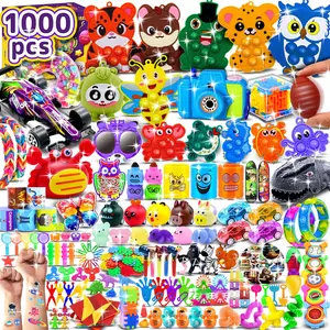 1000 PCS Party Favors for Kids, Bulk Fidget Toys,Goodie Bags Stuffers, Treasure Box Toy for Classroom Prizes, Birthday Gifts, Stocking Pinata Filler Stuffers