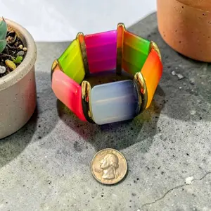 Colorful Stone Stretch Bracelet