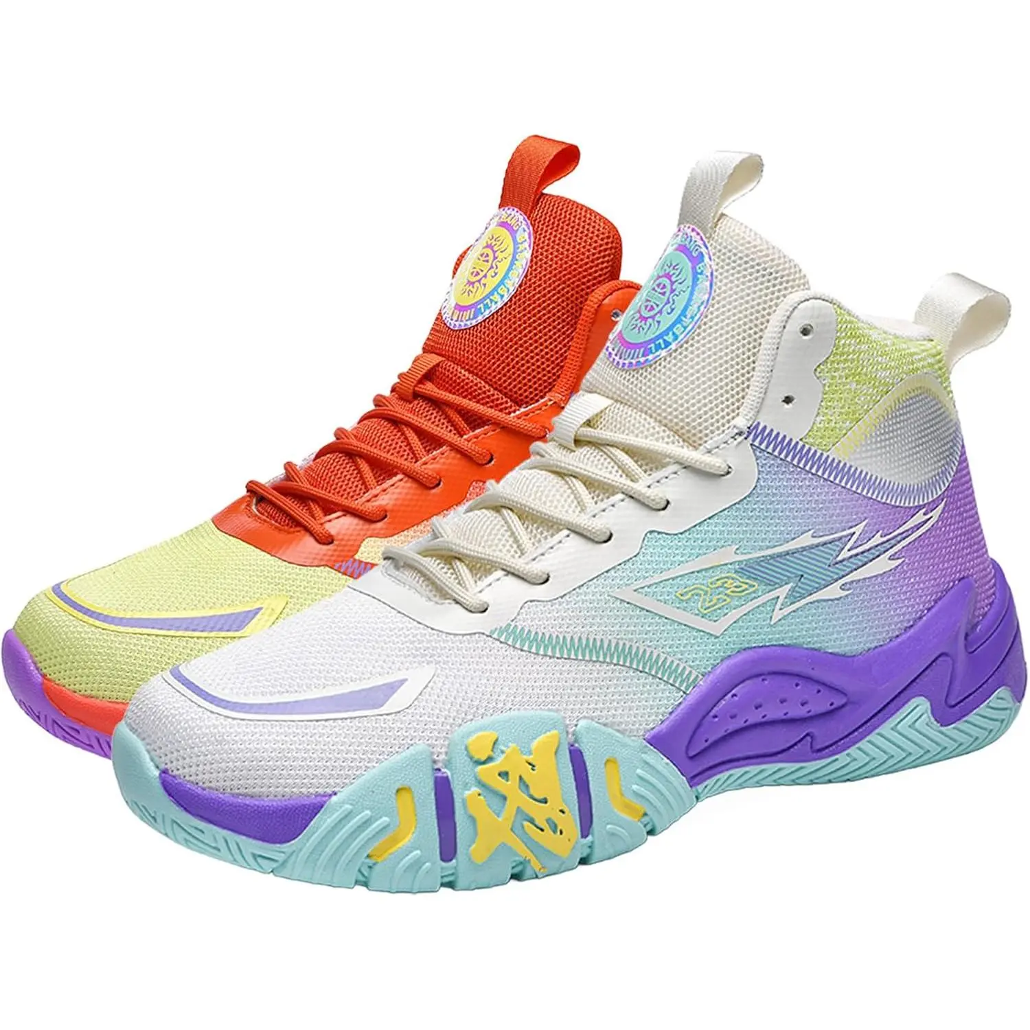 Mens Basketball Shoes Womens High Top Breathable Sneakers Fashion Non Slip Outdoor Sport Shoes Volleyball Shoes