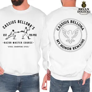 Cassius Bellona, Cassius Razor Trainer My Honor Remains T-Shirt, Sweatshirt, Hoodie – Red Rising Merch for Howlers, Unisex Book Lover Pullover, Classic Cotton Fan Gift
