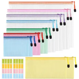 15Pack Mesh Zipper Pouch, Puzzles, Board Game Storage Bags for Organizing, Zip File Bags, Letter Size for School Office Supplies (8 Sizes) - Tools & Hardware.