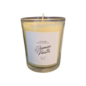 Jetaime Mood Decorative Candle - Jasmine Vanilla, Black Berry & Coco Lime Freshener 70g Wax for Ornaments - Decoration