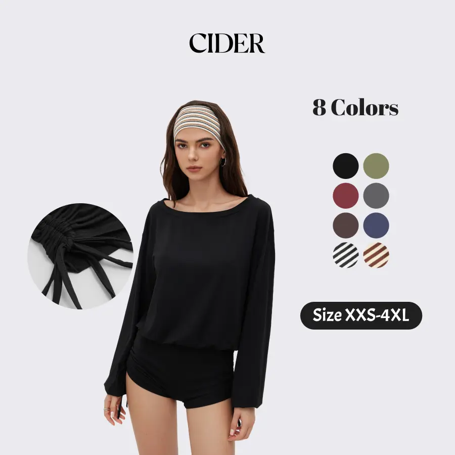 Cider Asymmetrical Neck Adjustable Drawstring Romper – Women's Comfy Casual Daily Wear, Soft Breathable Fabric, Easy to Style, Versatile for Spring/Summer/Autumn, Cute Minimalist Design, Figure-Flattering Fit