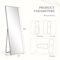 Black-Rect - 21×64 Inch